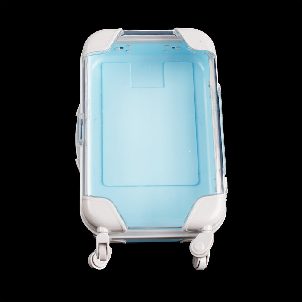 Caja de embalaje de pestañas de plástico mini maleta al por mayor